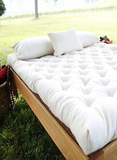snooze Rectangular Mattress Topper Microfiber White 180x200cm  - Image 1