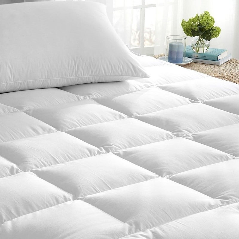 Fiber Sheet Mattress Topper Combination White 200x200cm - v1632897493/N49668650A_3