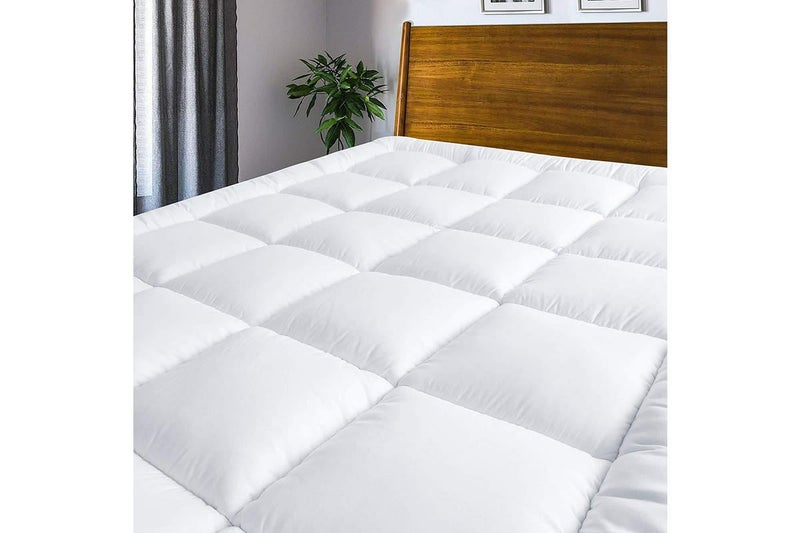 Fiber Sheet Mattress Topper Combination White 200x200cm - v1632897493/N49668650A_4