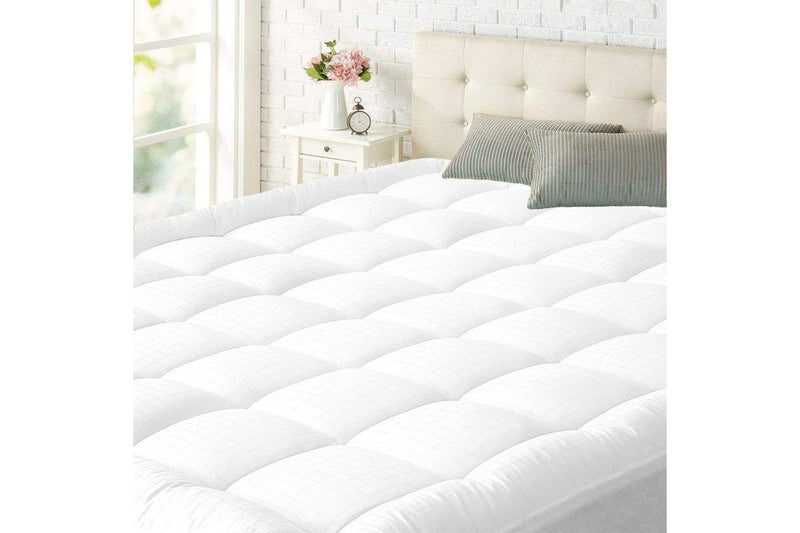 Fiber Sheet Mattress Topper Combination White 200x200cm - v1632897493/N49668650A_5