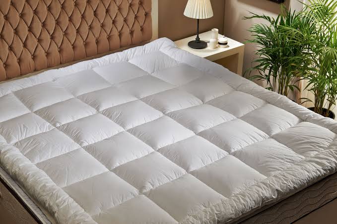 Fiber Sheet Mattress Topper Combination White 200x200cm - v1632897493/N49668650A_6