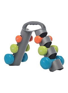 Dumbbell Set with fancy dumbbell storage Rack 7kg 2x0.5, 2x1, 2x2kg