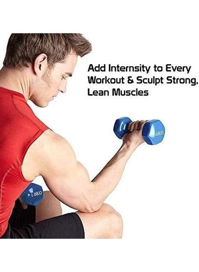 ULTIMAX - Dumbbell Set with fancy dumbbell storage Rack 7kg 2x0.5, 2x1, 2x2kg - Image 1
