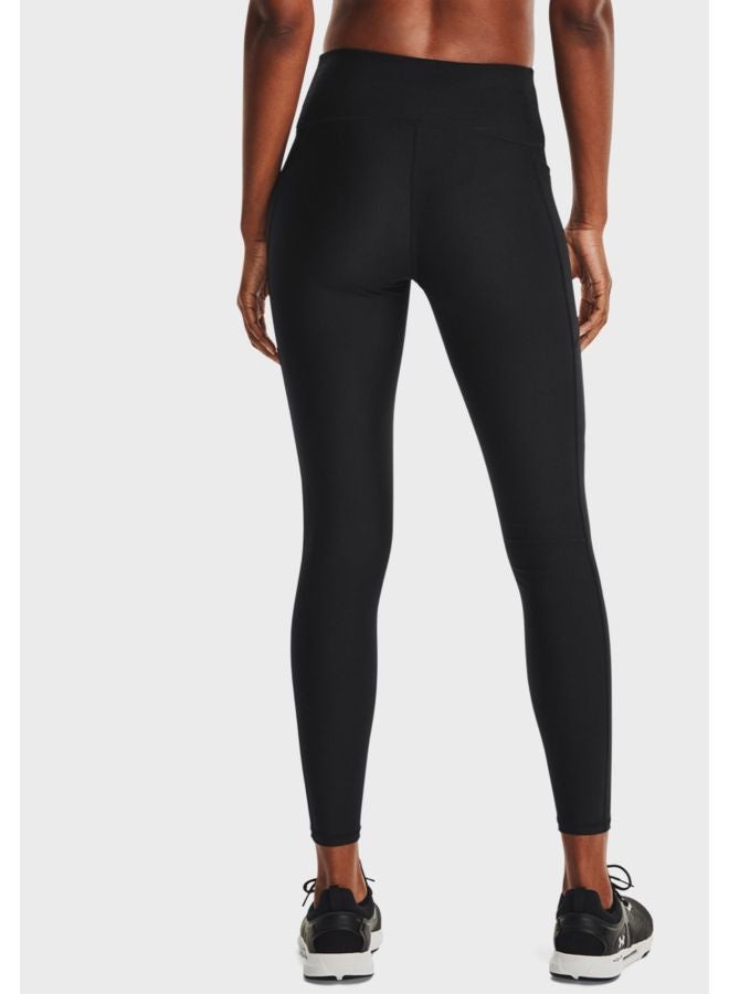 اندر ارمر بنطال ضيق بتقنية هيت جير وخصر مرتفع أسود - Image 2