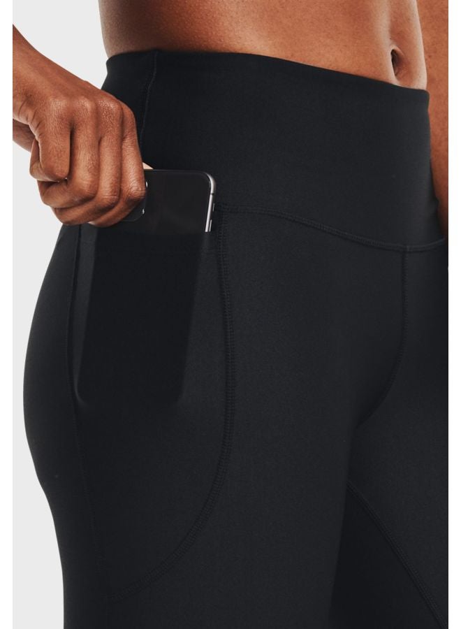 اندر ارمر بنطال ضيق بتقنية هيت جير وخصر مرتفع أسود - Image 3