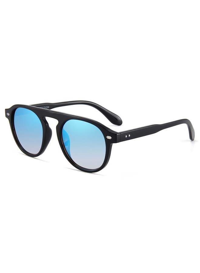 Veil Men's Round UV Protection Sunglasses - Lens Size : 50mm - Image 2
