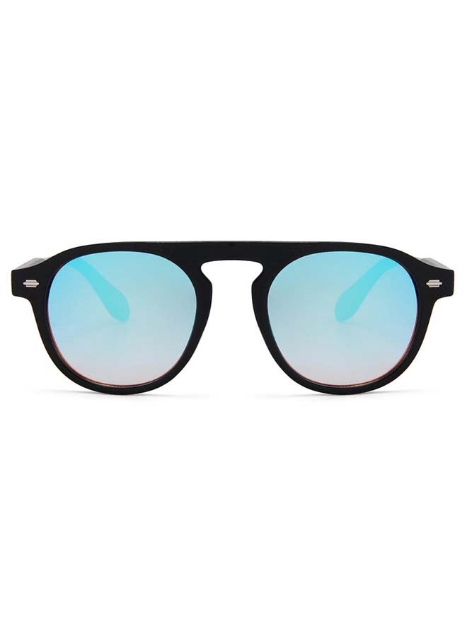 Veil Men's Round UV Protection Sunglasses - Lens Size : 50mm - Image 1