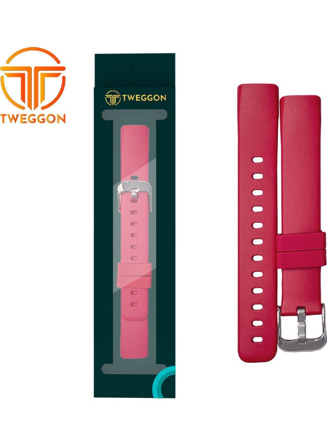 TWEGGON Replacement Strap Sports Bracelet Wristband For FitBit Luxe Red  - Image 2