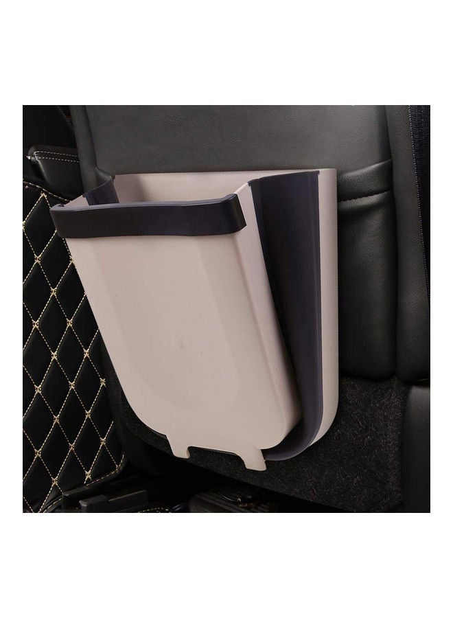 CONSUMIX Wall Mounted Folding Kitchen Hanging Cabinet Door Trash Can Beige/Brown 16x6cm - Image 3