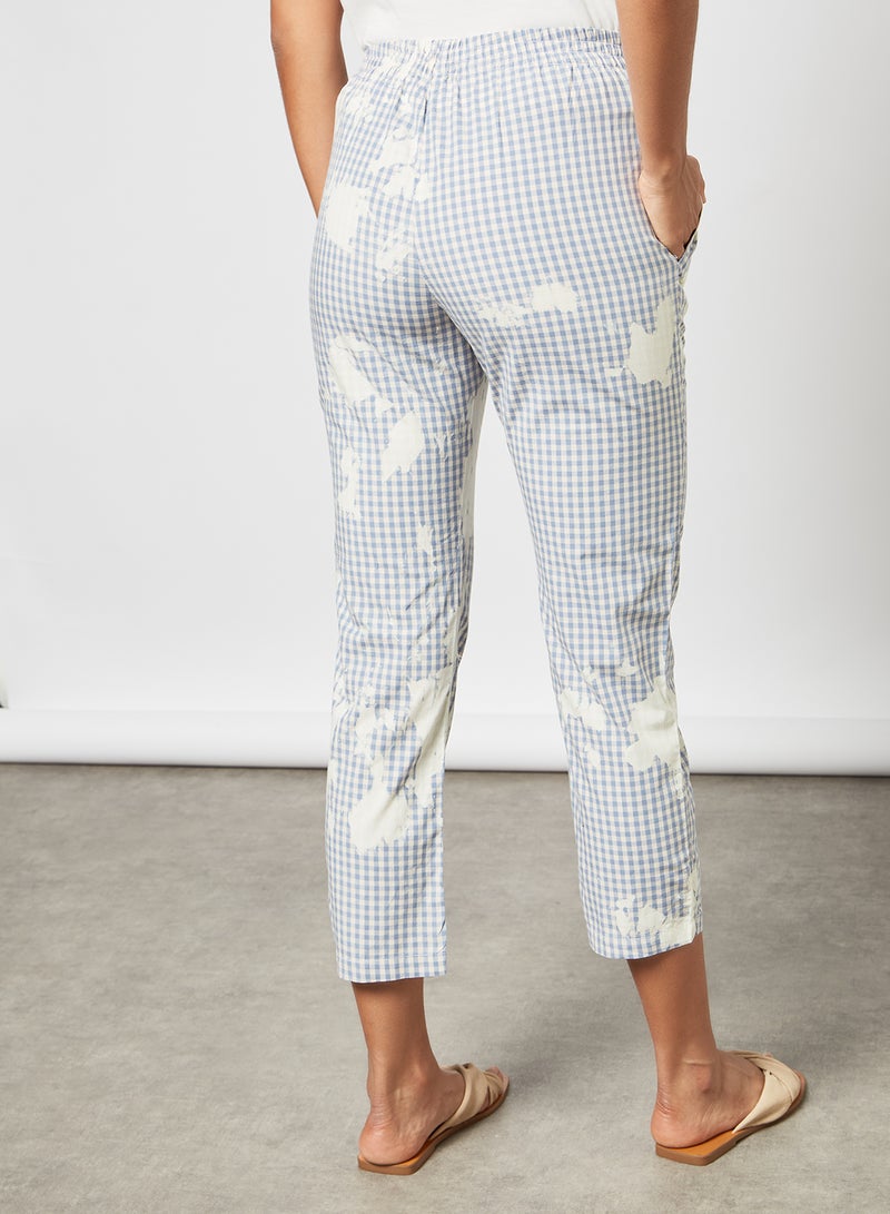 Aila Women's Tie Dye Checkered Pants Multicolour  - Image 2