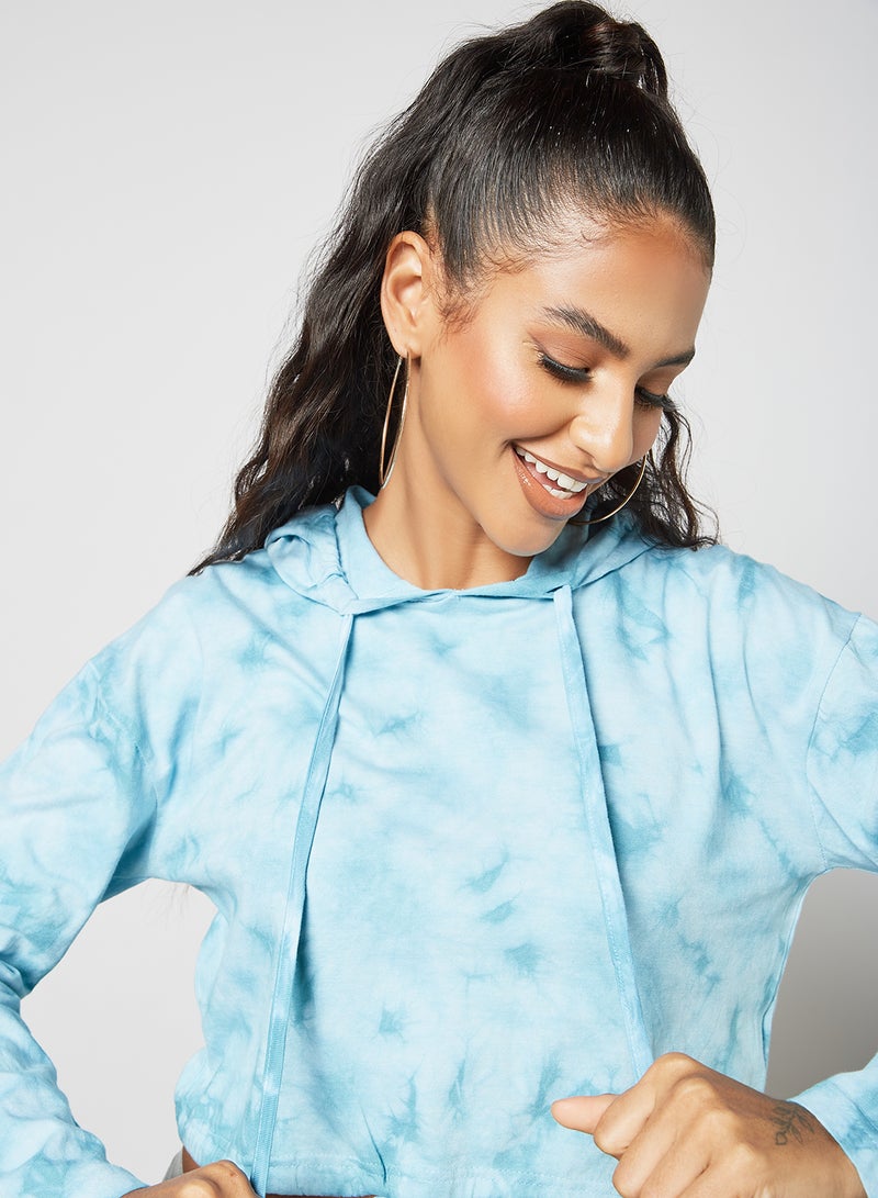 Aila Tie Dye Hoodie Blue  - Image 4