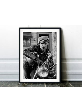 Marlon Brando Movie Poster With Frame Multicolour 30x40cm - v1632908498/N51089968A_1