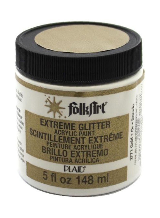 PLAID Acrylic Paint Extreme Glitter Gold
