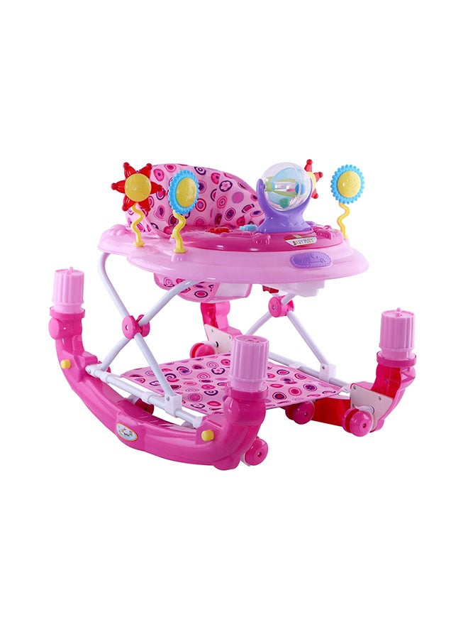 BABY PLUS - Foldable Baby Walker With 3 Position Adjustable Height And Musical Toy Bar - 6 To 18 Months - Image 1