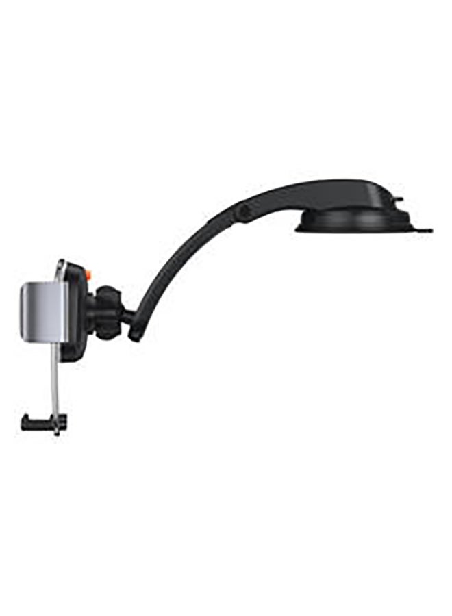 Baseus - 2-in-1 Easy Control Clamp Car Phone Holder Dashboard/Air Vent 360 Degrees Rotatable Car Phone Stand Car Mobile Stand Compatible with iPhone 13 Pro/Pro Max/Mini, Galaxy, Huawei and all 4.7-6.7'' Phone Silver - Image 1