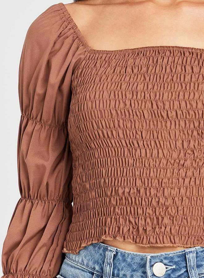 Closet By Styli Tie Neck Top Red