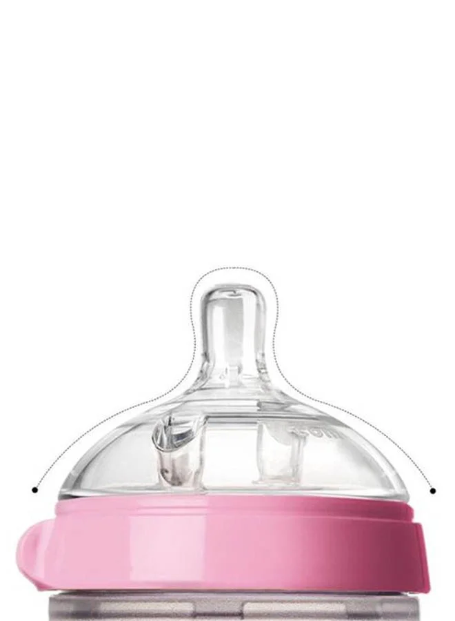 comotomo Nature Feel Baby Feeding Bottle 250ml, Pack Of 1 Pink