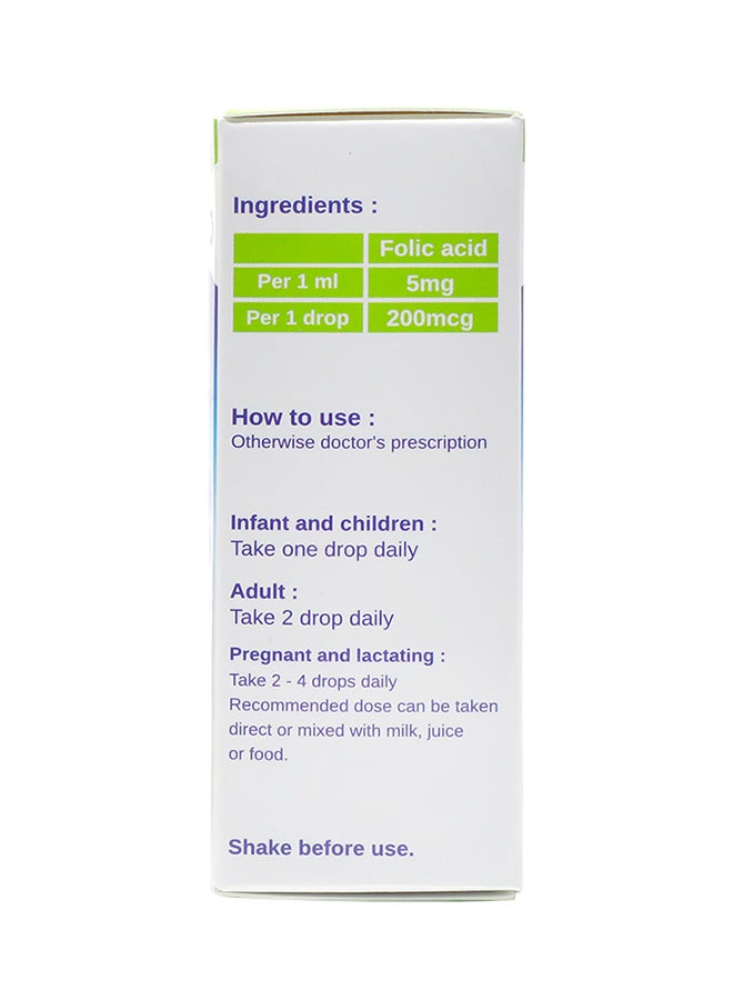 Biopharma SA - Folic Acid Drops 200 Mcg - Image 1
