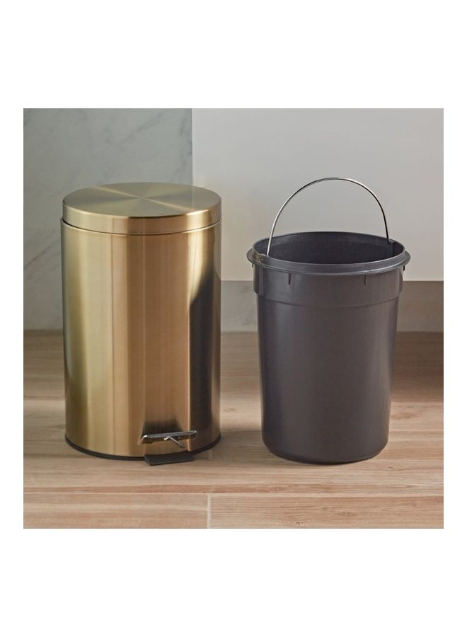 Generic Metallic Step Waste Bin Gold 12Liters  - Image 2