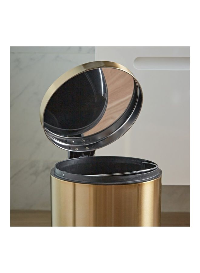Generic Metallic Step Waste Bin Gold 12Liters  - Image 3