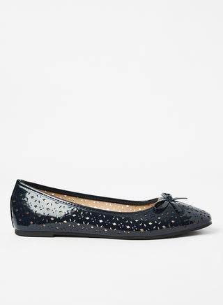 Slip On Ballerina Navy