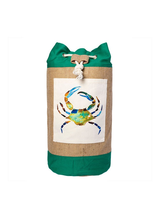 بيج ديزاين حقيبة كتف أنيموس من الخيش بتصميم سلطعون متعدد الألوان - Image 1