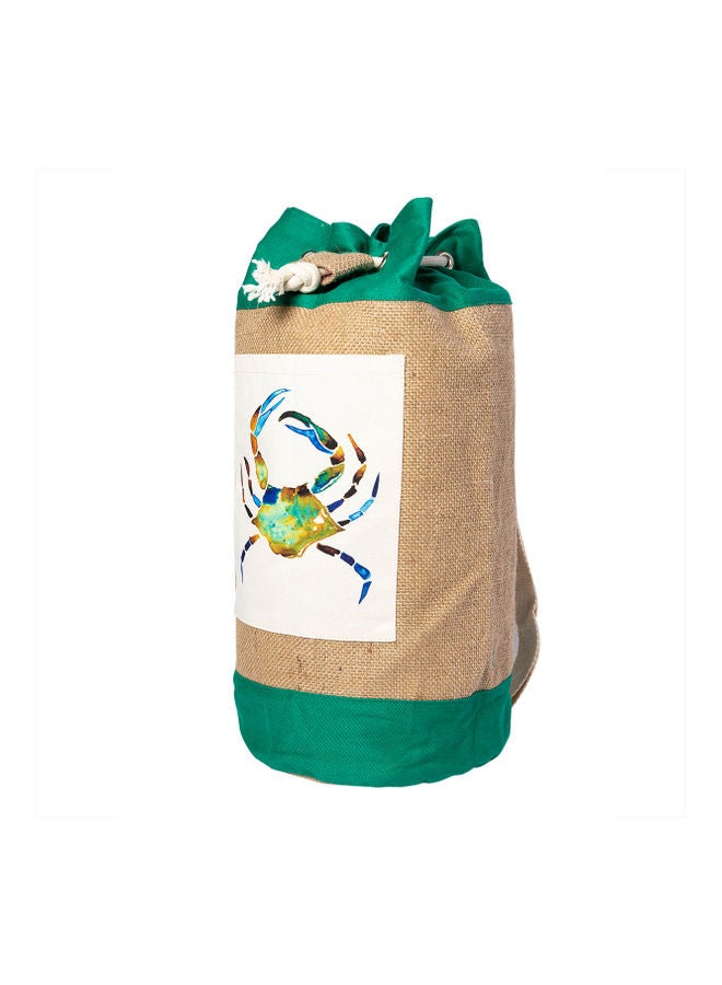 بيج ديزاين حقيبة كتف أنيموس من الخيش بتصميم سلطعون متعدد الألوان - Image 2