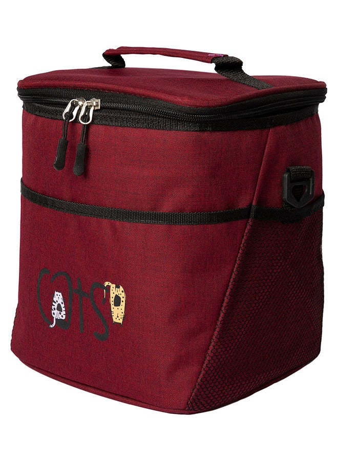Biggdesign Playful Cats Cooler Bag Red - Image 2