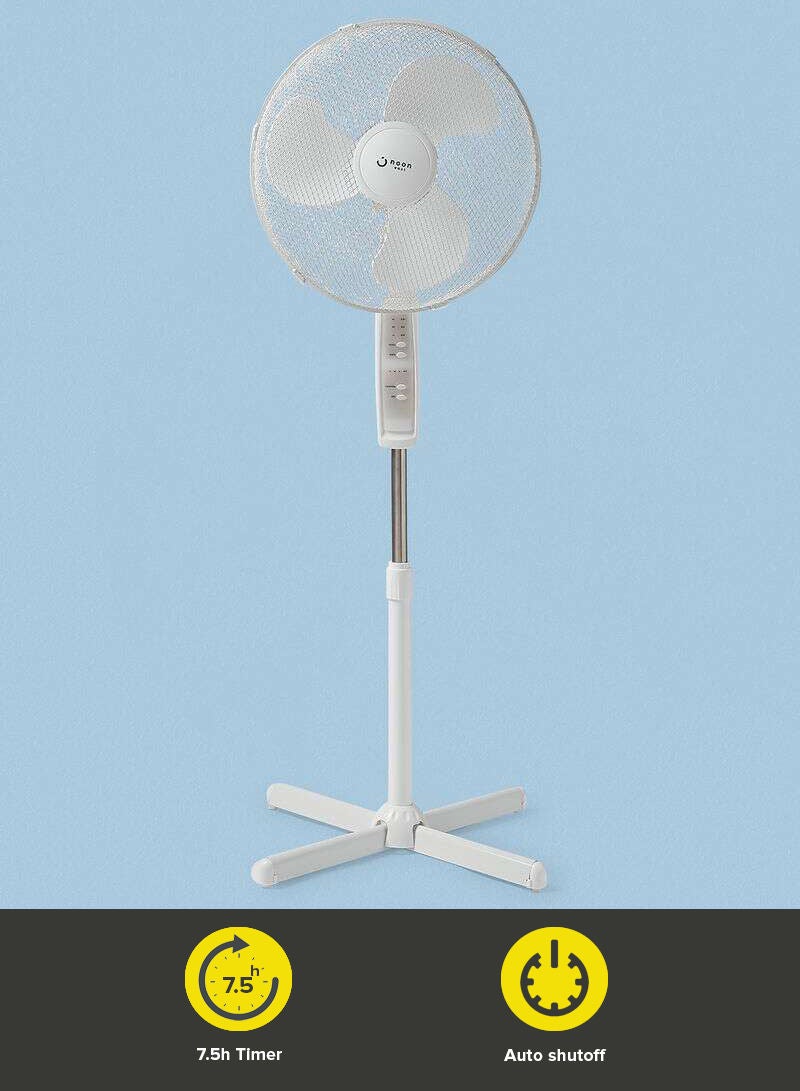 Noon East - Pedestal Stand Fan - 45 W 16 Inch With Remote Controller 45 W DREF-FS-40H White - Image 1