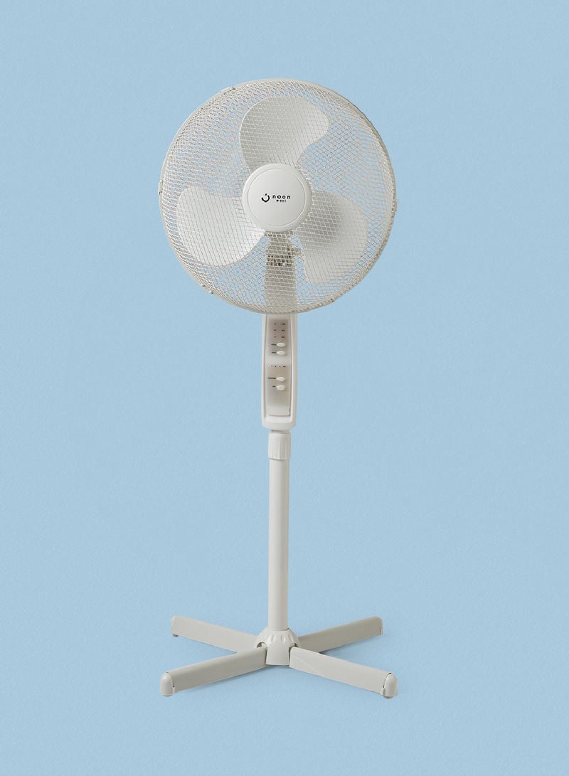 Noon East - Pedestal Stand Fan - 45 W 16 Inch With Remote Controller 45 W DREF-FS-40H White - Image 1