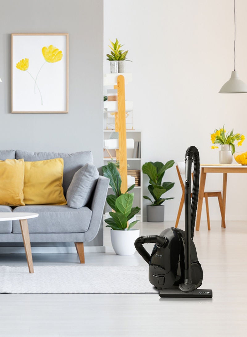 ايست من نون مكنسة كهربائية مع كيس - سعة 1.4 لتر وقدرة 1000 وات، لون أسود 1.4 L 1000 W VCH3002 أسود - Image 3