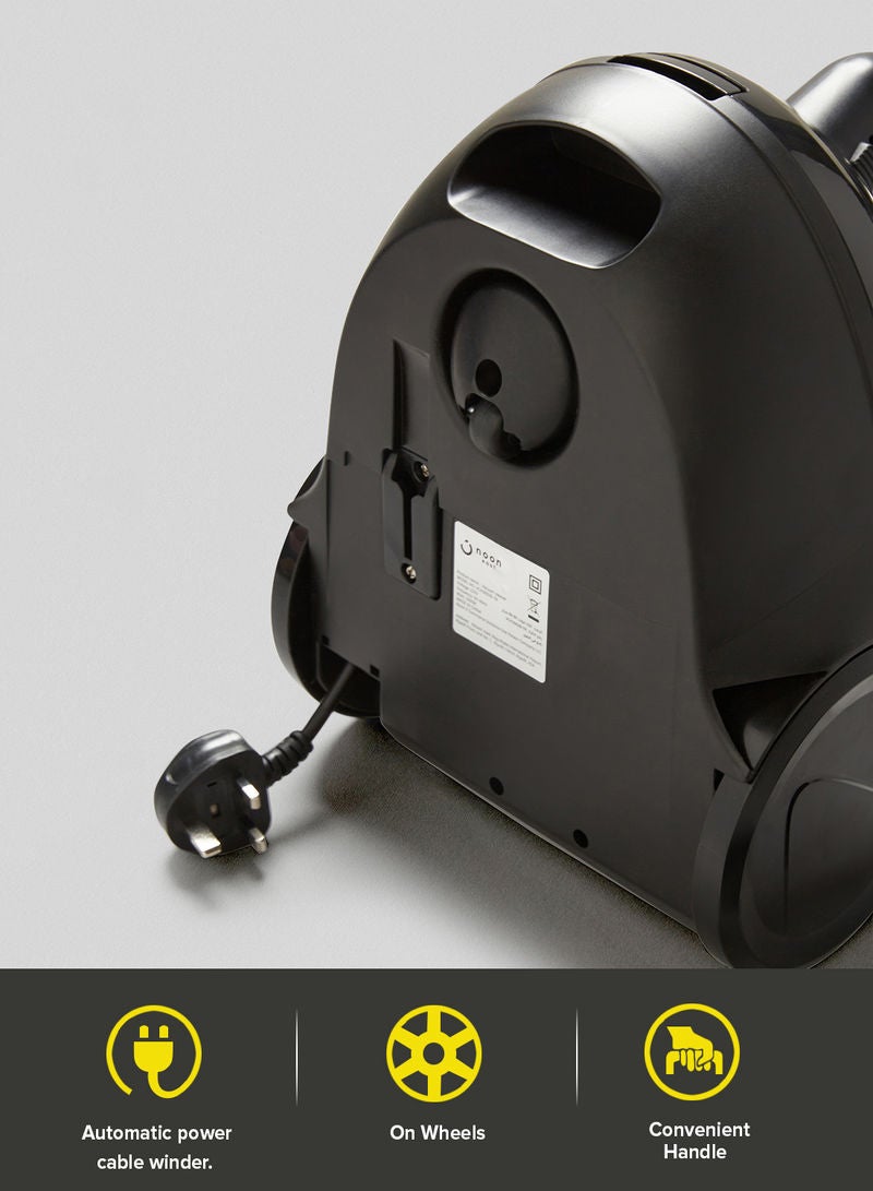 ايست من نون مكنسة كهربائية مع كيس - سعة 1.4 لتر وقدرة 1000 وات، لون أسود 1.4 L 1000 W VCH3002 أسود - Image 5