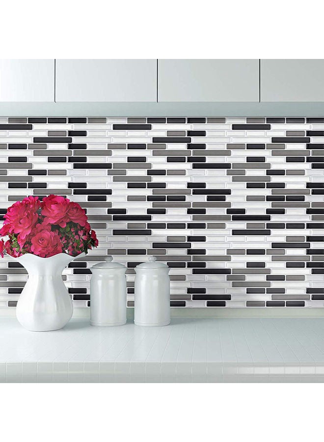 3D Oil-Proof Self Adhesive Mosaic Backsplash Wall Sticker Multicolour 29x25x0.5cm - Image 3
