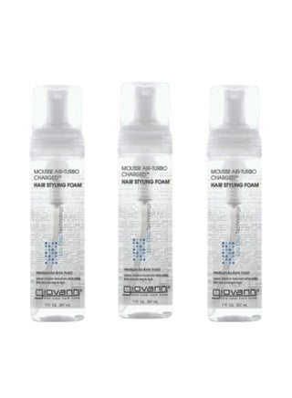 3 Pcs Mousse Air-Turbo Charged Hair Styling Foam Clear 207x3ml - v1632921098/N50159377A_1