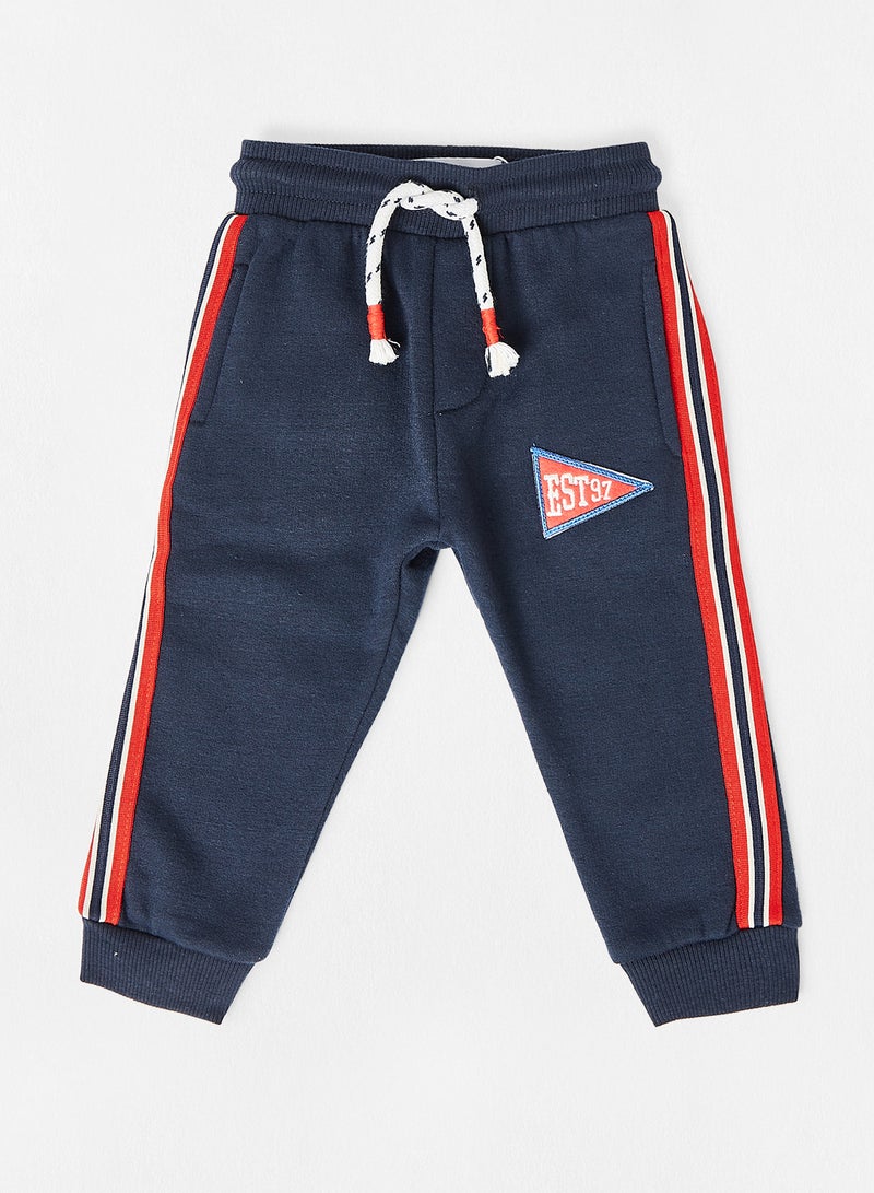 MINOTI - Baby Drawstring Joggers Blue - Image 1