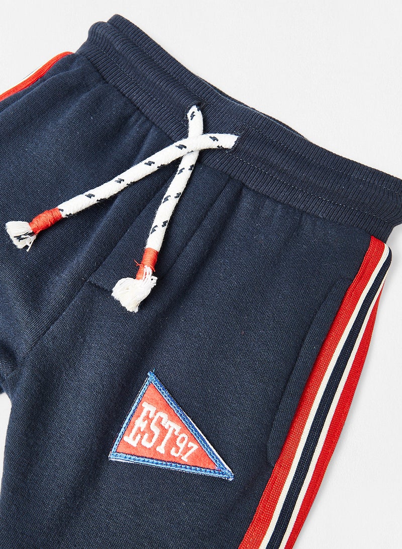 MINOTI - Baby Drawstring Joggers Blue - Image 1
