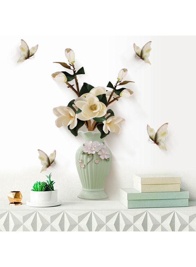 Bird Fish Flower Vase Wall Sticker 3# 48x5x5cm - Image 3