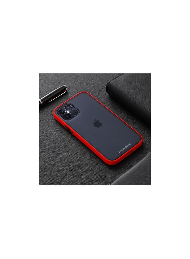 روكروز TPU + Matt Back Case
 For iPhone 12 & 12 Pro Red 