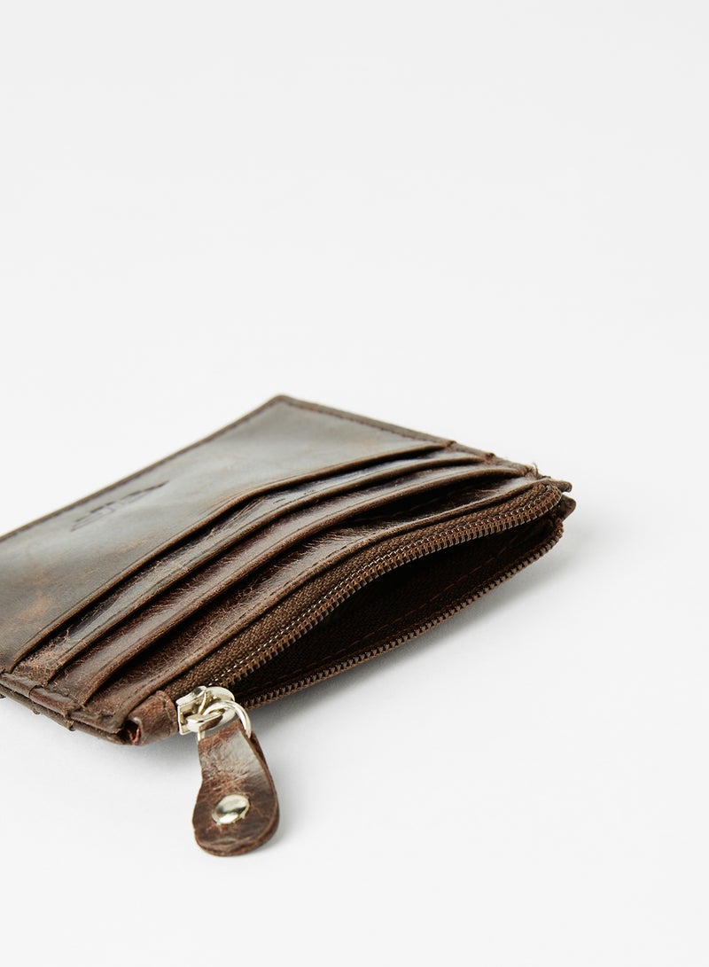 Red Tape - Textured Card Holder Dark Brown - Image 1