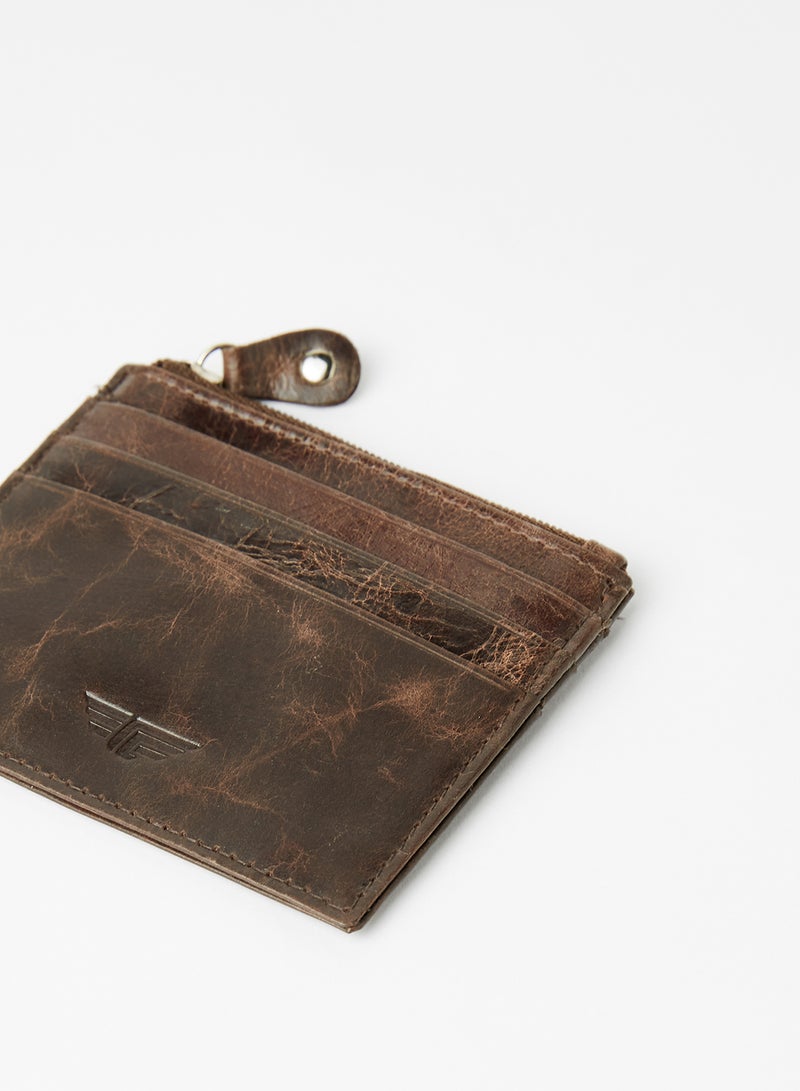 Red Tape - Textured Card Holder Dark Brown - Image 1