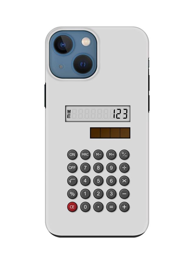 Stylizedd Customized Series Tough Case Cover For Apple iPhone 13 Mini Calc (White) - Image 1