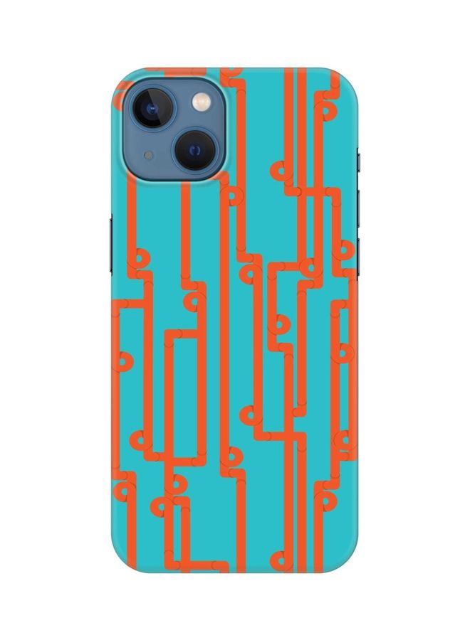 ستايلايزد غطاء حماية واقٍ رفيع ومحكم من سلسلة سناب كلاسيك لهاتف أبل آيفون 13 مزين بنقش لغز الأنابيب - Image 1