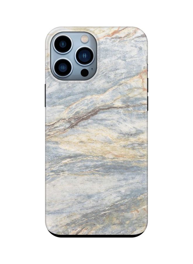 Stylizedd Customized Series Tough Case Cover For Apple iPhone 13 Pro Max Marble Print Grey Classic - Image 1