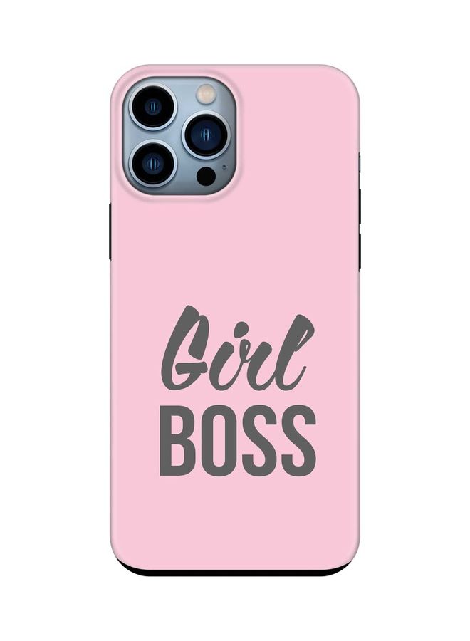 Stylizedd Tough Pro Series Case Cover For Apple iPhone 13 Pro Max Girl Boss (Pink) - Image 1