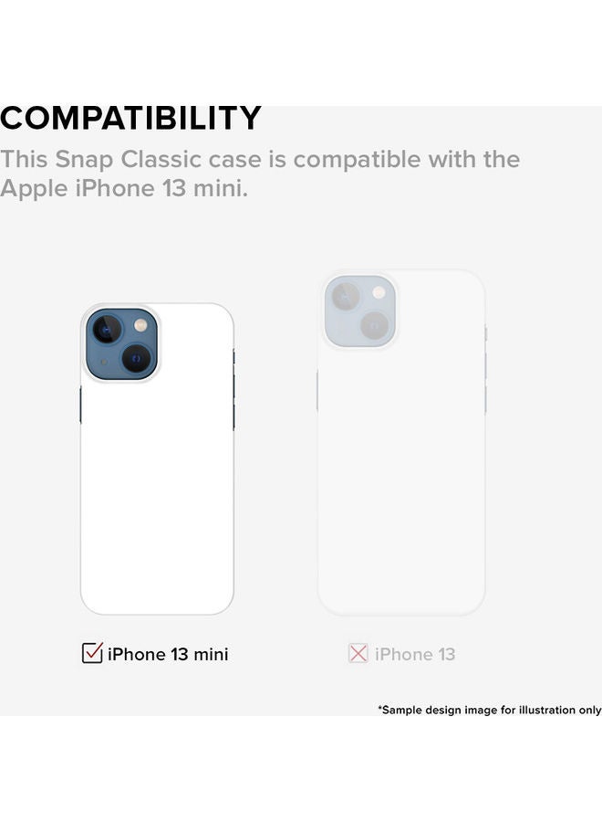 Stylizedd - Slim Snap Classic Series Case Cover For Apple iPhone 13 Mini Battery Empty - Image 1