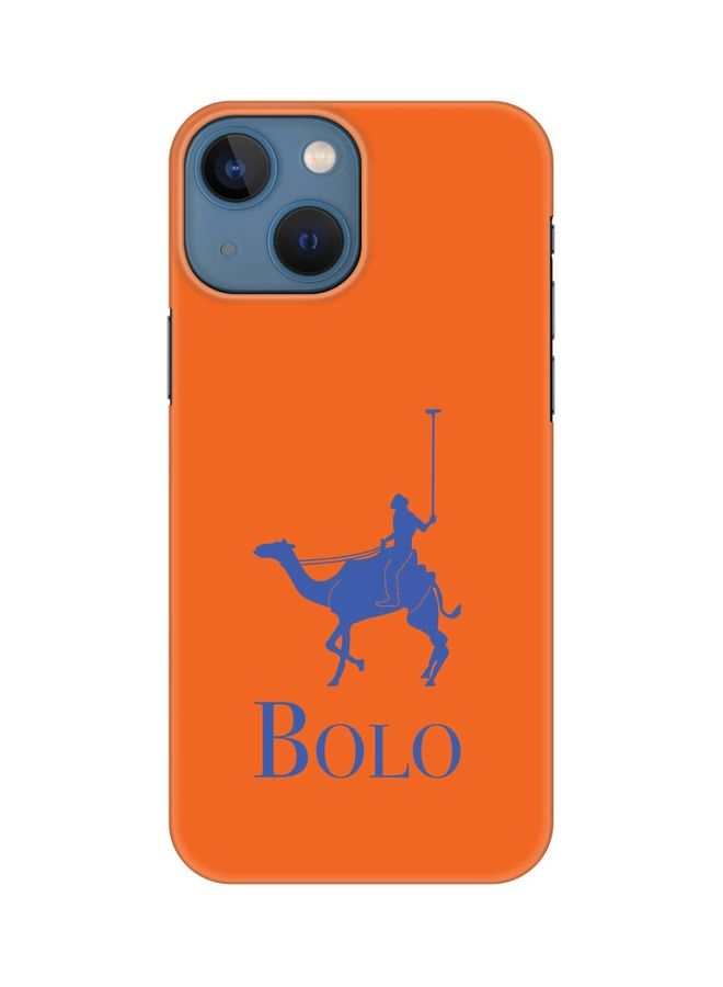 Slim Snap Classic Series Customized Mobile Cover for Apple iPhone 13 Mini Bolo Orange