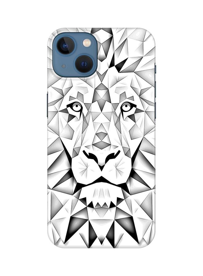 Stylizedd Snap Classic Series Case Cover For Apple iPhone 13 Poly Lion - Image 1