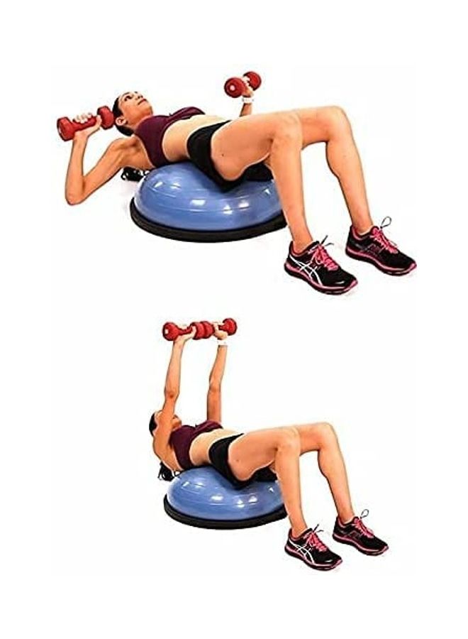 ULTIMAX Exercise Balance Ball With Resistance Bands 50cm - Image 4