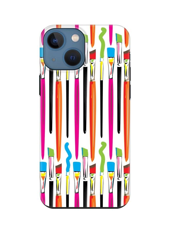 Stylizedd Tough Pro Series Case Cover For Apple iPhone 13 mini Paint Brush - Image 1