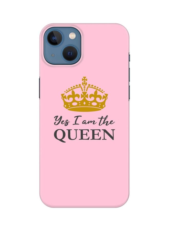 ستايلايزد غطاء حماية من سلسلة سناب كلاسيك لهاتف أبل آيفون 13 مطبوع بعبارة "Yes I'M the Queen" - Image 1